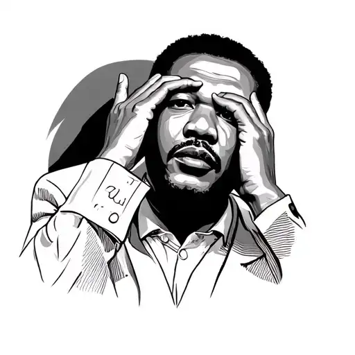 Fred Hampton covering his ears(Hear No Evil)• Martin Luther King Jr. covering his eyes (See No Evil)• Malcolm X cover tattoo design idea