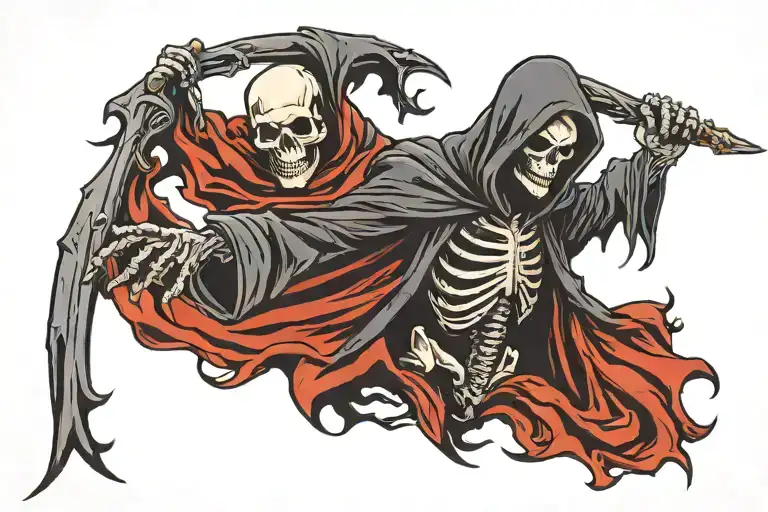 Grim Reaper tattoo design idea