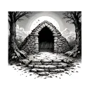 Empty Tomb tattoo design idea