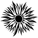 Philippine star and sun tattoo design idea