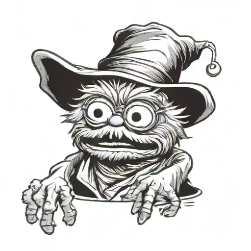 oscar the grouch tattoo design idea