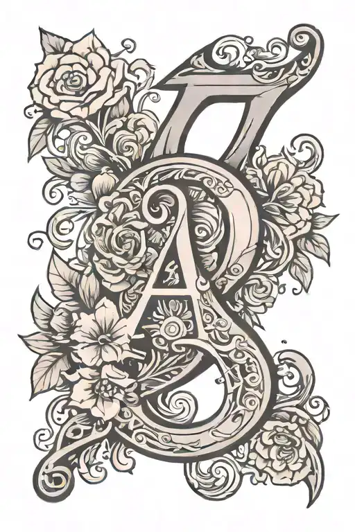 The number 41 tattoo design idea