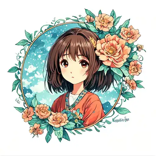 Chihiro Ghibli tattoo design idea