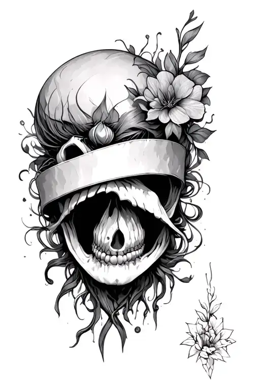 self harm symbolized tattoo design idea