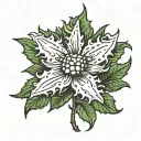 edelweiss tattoo design idea
