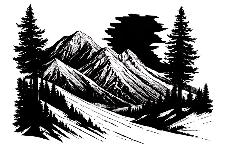 Pikes Peak tattoo design idea
