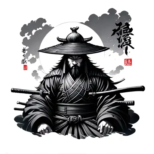 Samurai Seppuku tattoo design idea