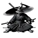 Samurai Seppuku tattoo design idea