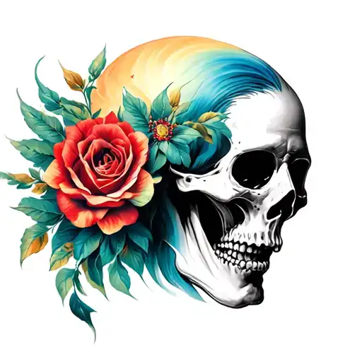 holy death tattoo design idea
