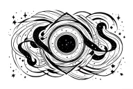 Gemini constellation tattoo design idea