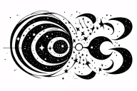 Gemini constellation tattoo design idea