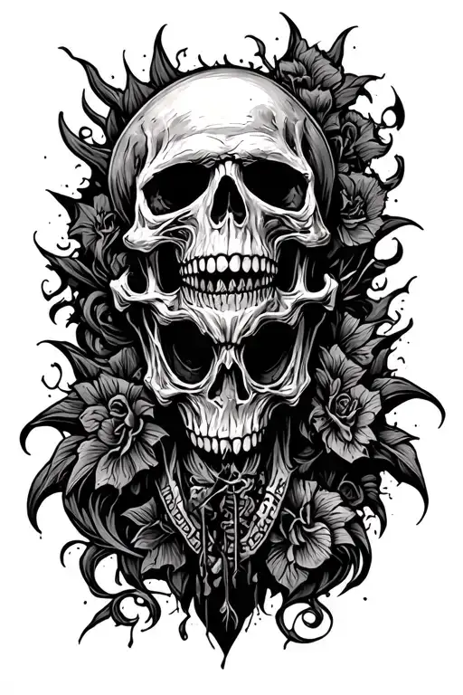 death tattoo design idea