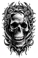 death tattoo design idea