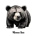 Momma Bear tattoo design idea