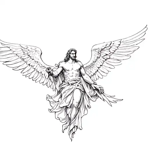 at Michael archangel Michael tattoo design idea