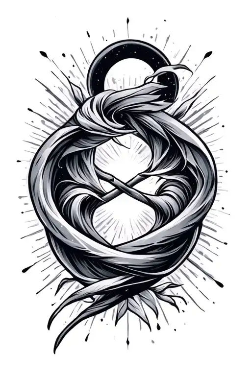 love you to Infinity And Beyond  tattoo design idea