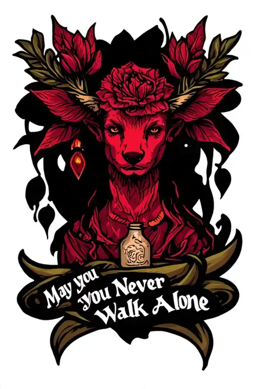 May You Never Walk Alone tattoo design idea