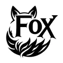 "Fox Box" "Fox Box" in the shape of a fox tail tattoo design idea
