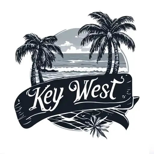 Key West Coordinates tattoo design idea