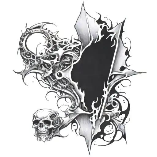 can't break whats already broken tattoo design idea