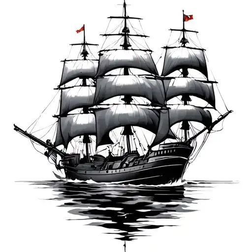 Spanish fleet tattoo design idea