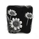 gerber daisies tattoo design idea