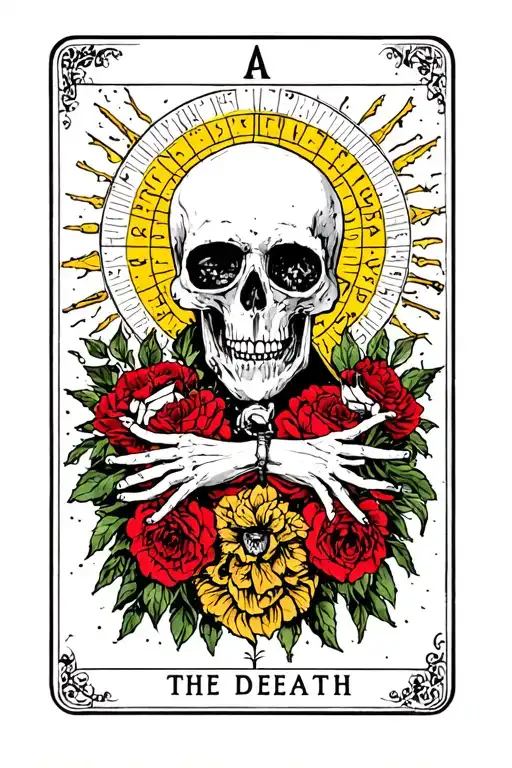tarot "the death"  tattoo design idea