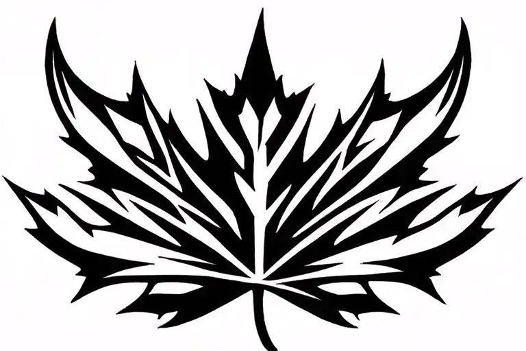Canada Maple Leaf Trinidad tattoo design idea