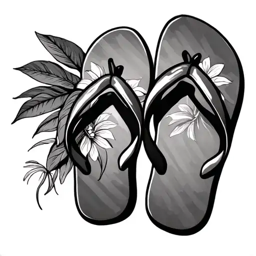 Flip Flop tattoo design idea