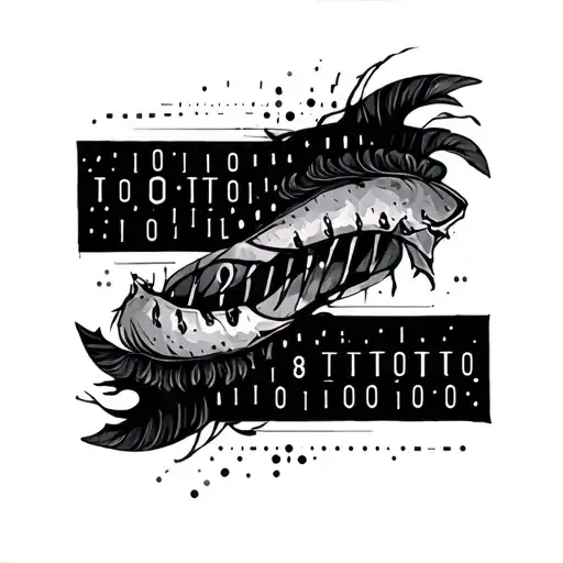 Morse Code tattoo design idea
