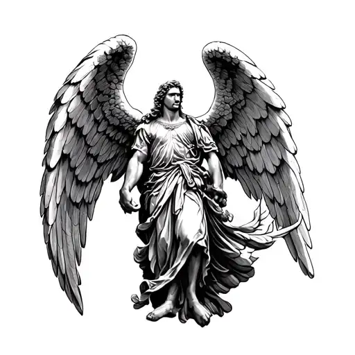 Archangel Saint Michael Archangel tattoo design idea