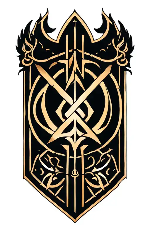 Bindrune Tattoo & Personal Emblem Interpretation⚙️ Components and Meaning1. Dagaz (ᛞ) – “The Awakening”Visual Placeme tattoo design idea