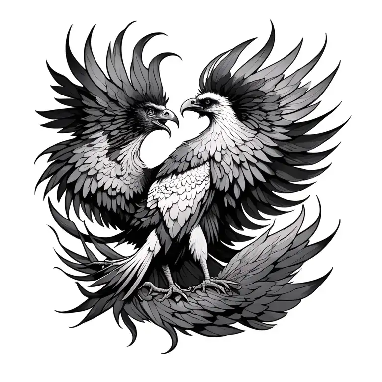 phoenix tattoo design idea