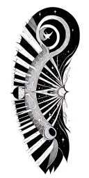 Celestial Alignments tattoo design idea