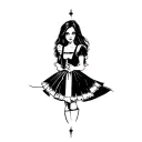 Alice madness returns tattoo design idea