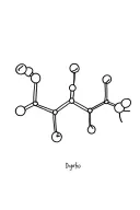 Dopamine molecule structure tattoo design idea