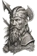 Viking Arrow tattoo design idea