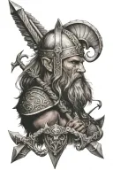 Viking Arrow tattoo design idea