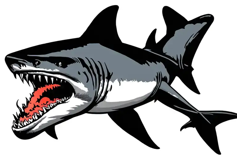 hammerhead shark tattoo design idea
