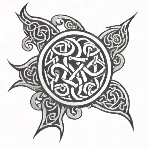cattle brand celtic tattoo design idea