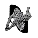 "Caleb" name written tattoo design idea