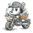 Snoopy as Shadow the Hedgehog tattoo design idea