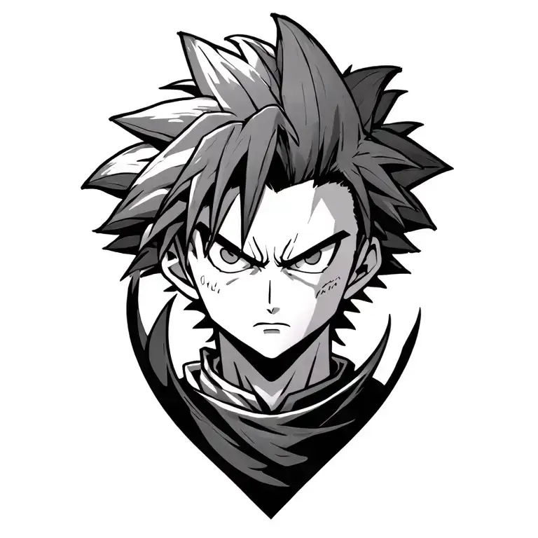 small tattoo design inspired by hunterxhunter gon rage fineline tattoo design idea