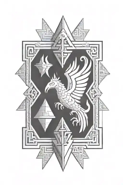 Sumerian cuneiform tattoo design idea