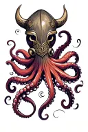 Viking Octopus tattoo design idea
