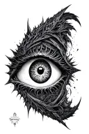 Sauron's eye tattoo design idea