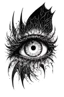 Sauron's eye tattoo design idea