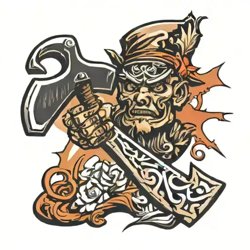 HATCHET tattoo design idea