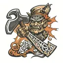 HATCHET tattoo design idea