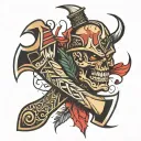 HATCHET tattoo design idea